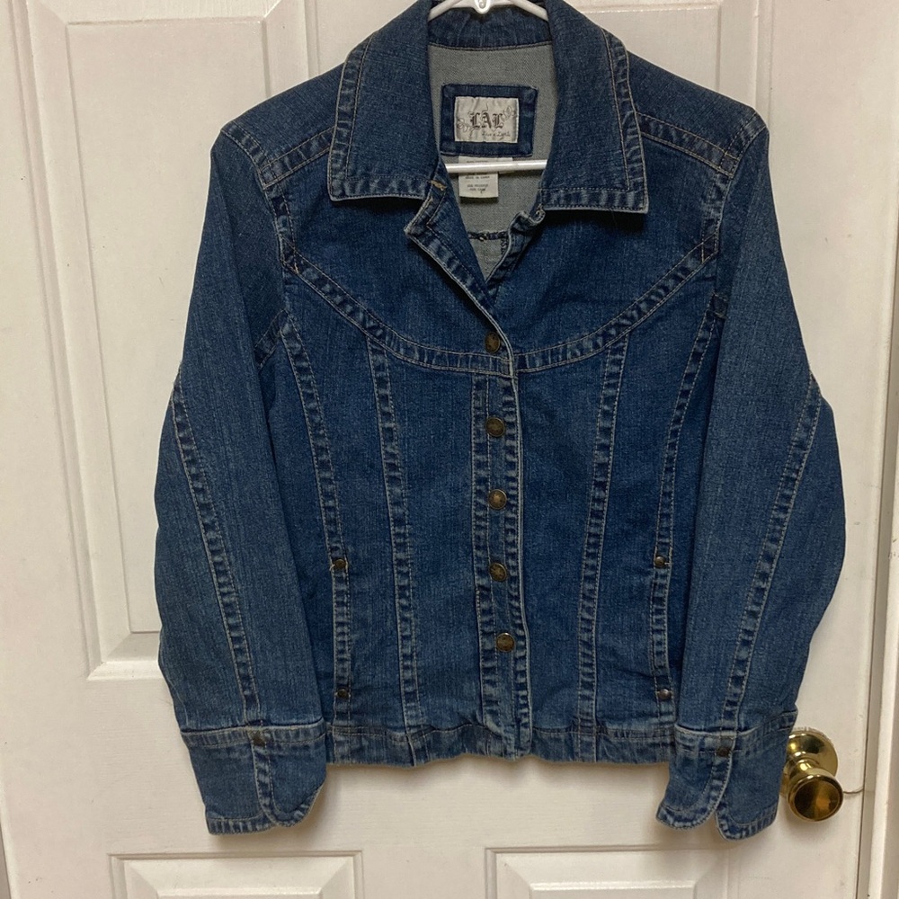 Live a Little Dark Blue Denim Jacket